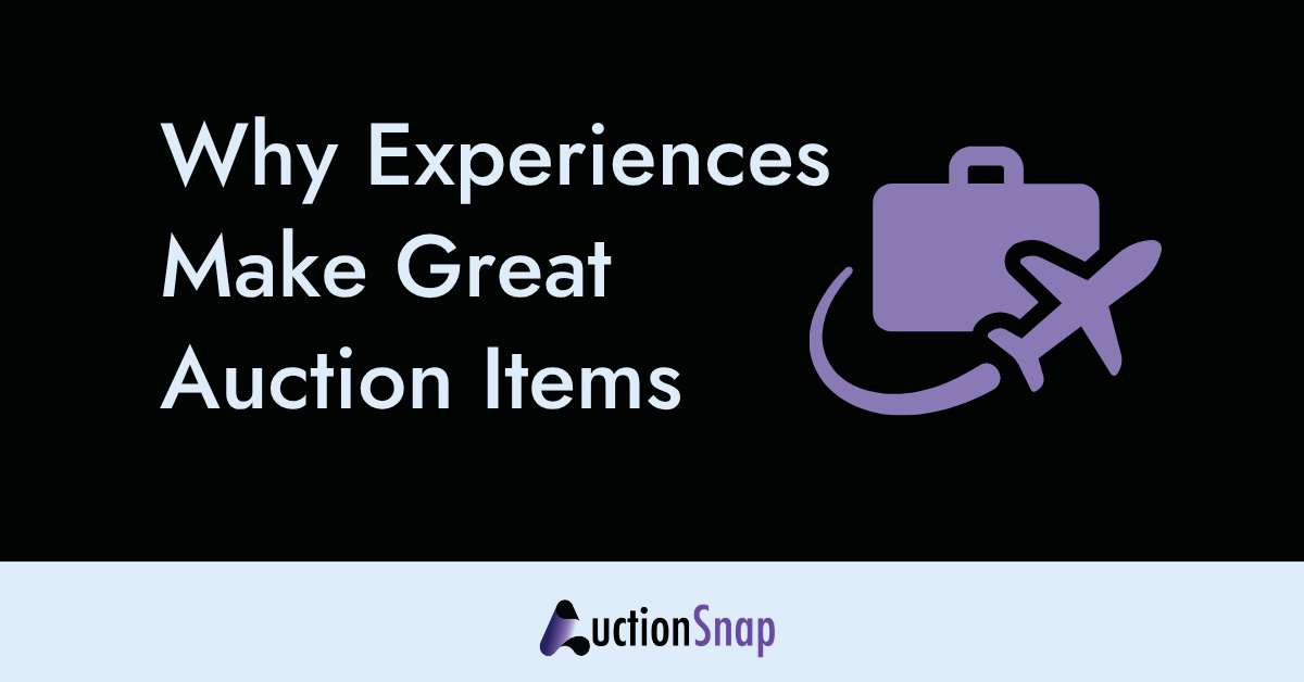 Why Experiences Make Great Auction Items